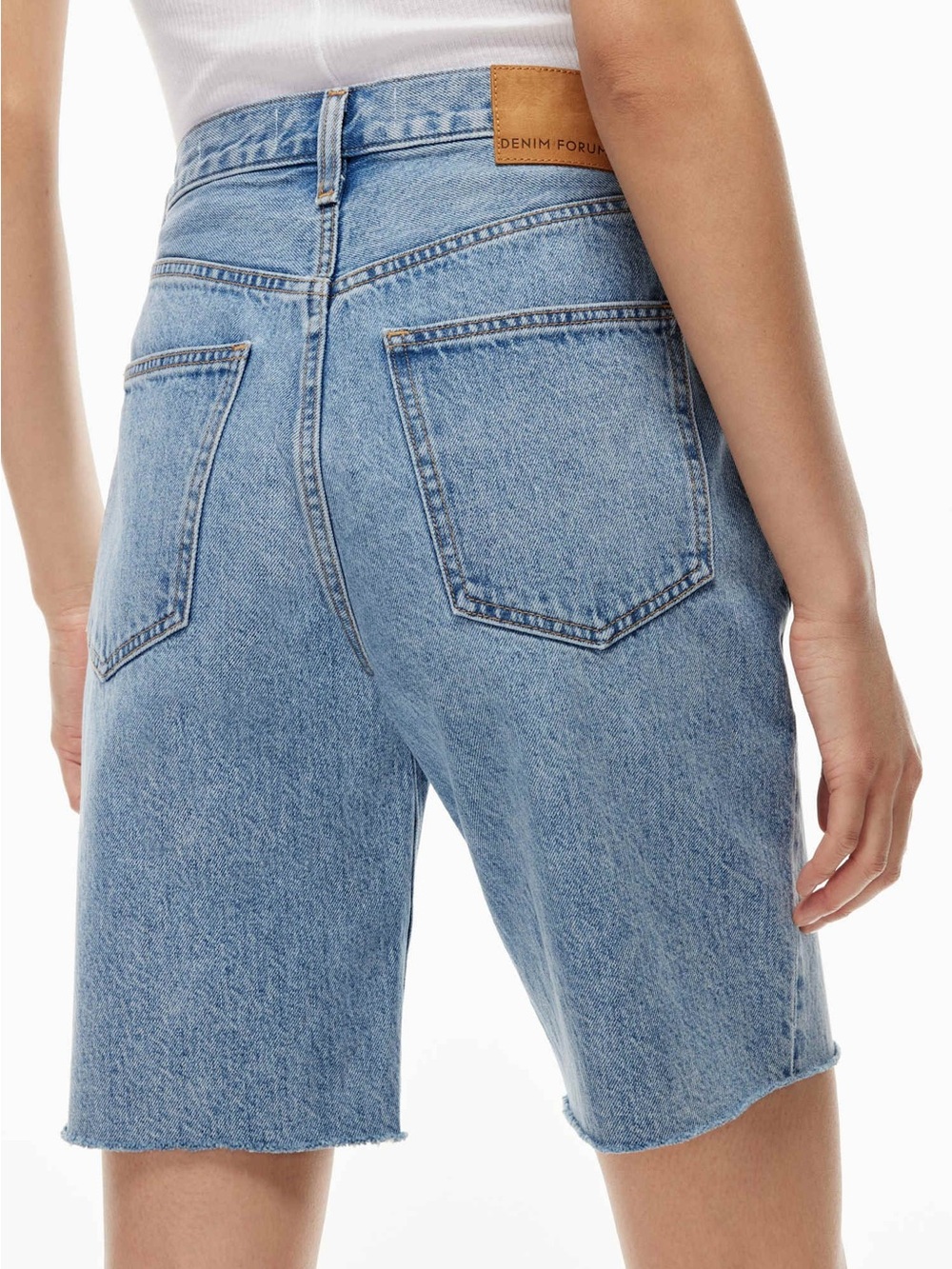 Denim Forum The Joni Loose Long Short - Picture 5 of 12